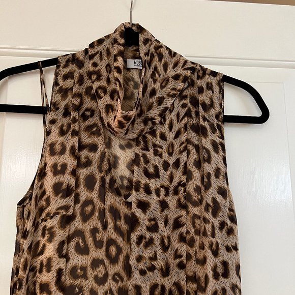 Moschino Animal Print Silk Dress - Picture 4 of 12